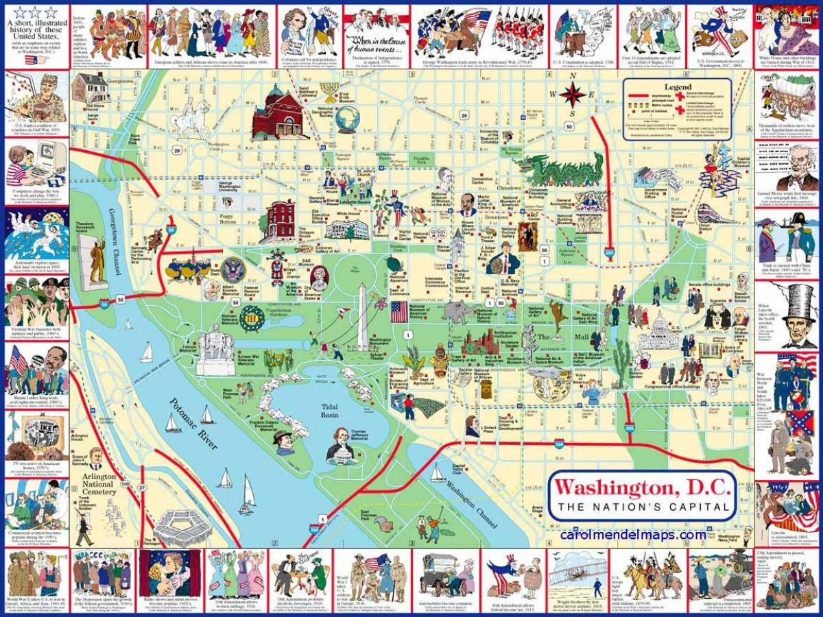 ワシントンdc地図 Wa Dc地図 コロンビア特別区 アメリカ