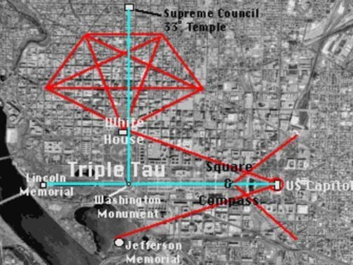 地図のワシントンdcマソニック