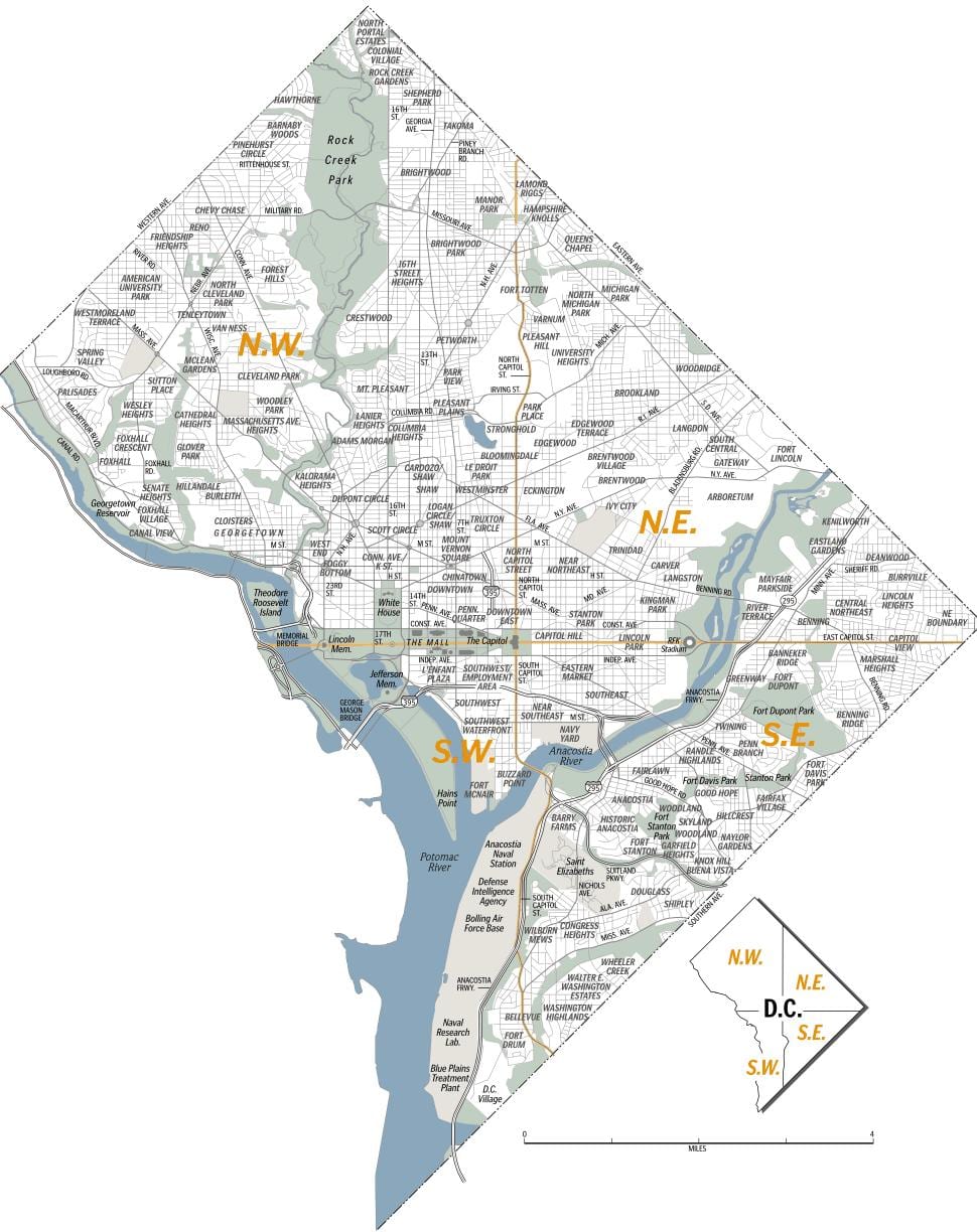 地図をワシントンdc