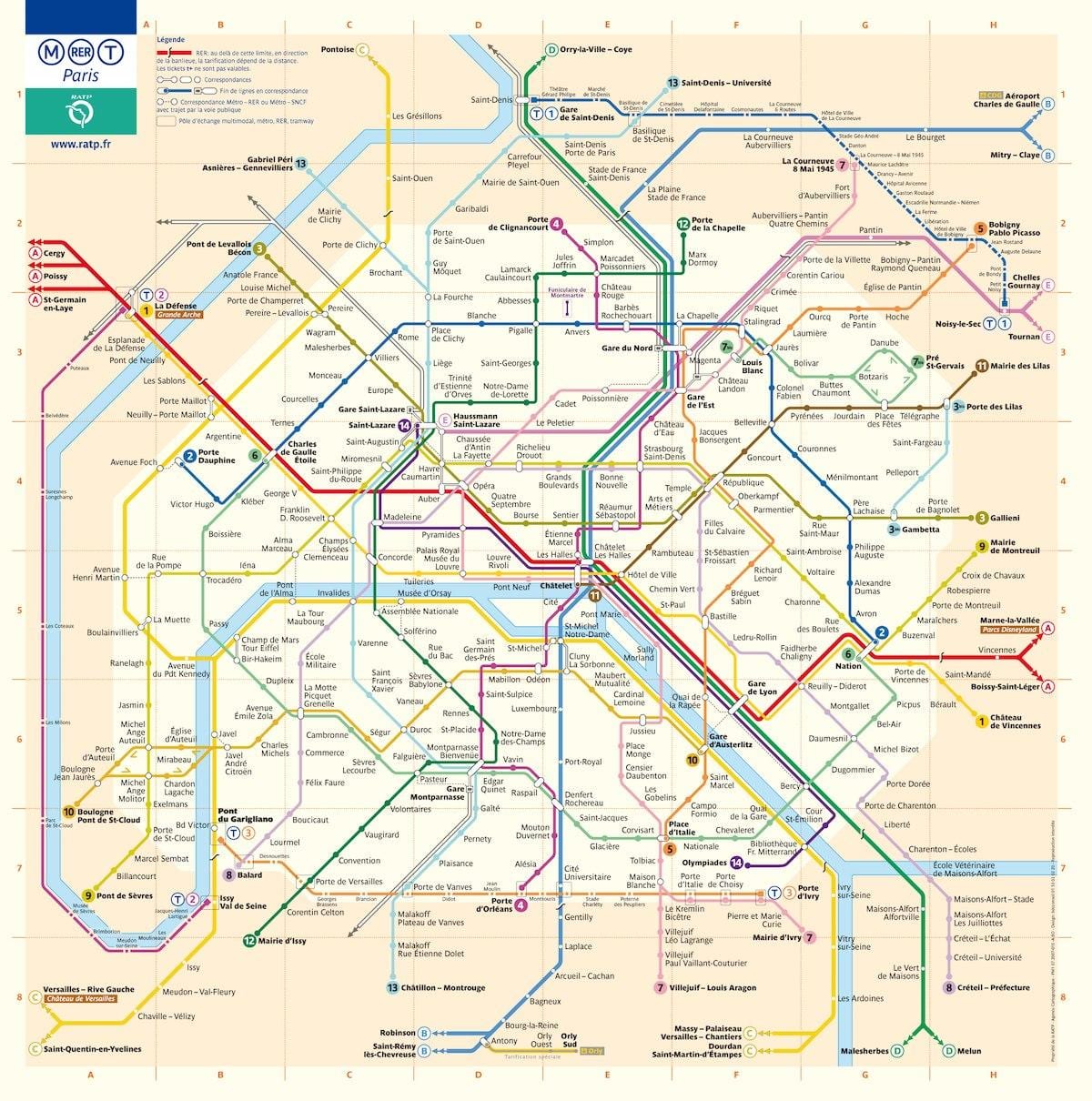 ワシントンdcでメトロの街並みの地図