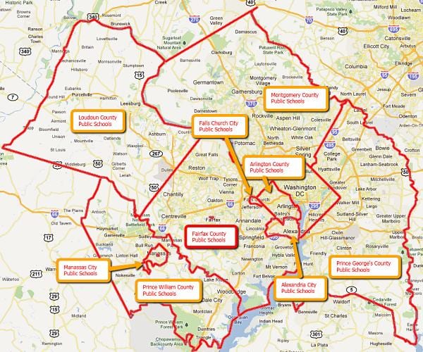 dc学校を地図