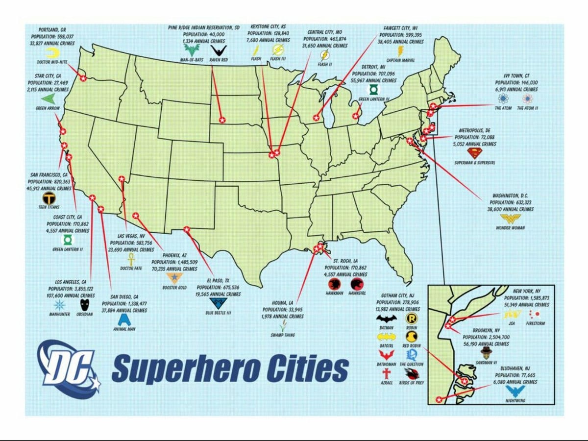 ワシントンdcの地図