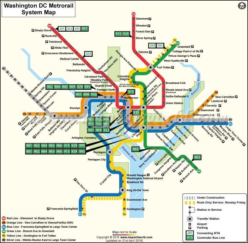 ワシントンdc路地図