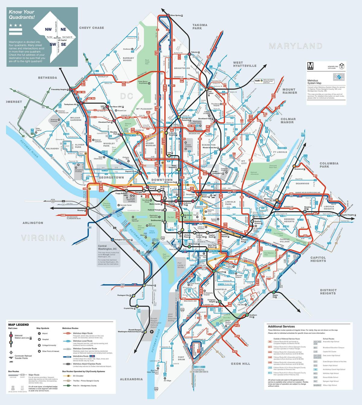 ワシントンdcバス路線図