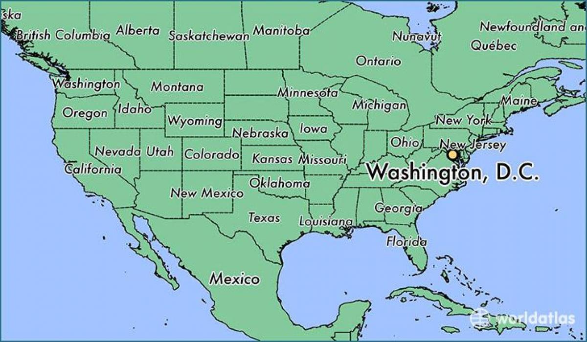 dc地図米国