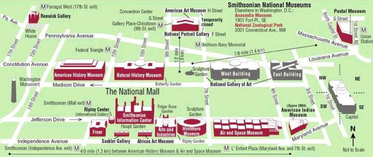 dc博物館の地図