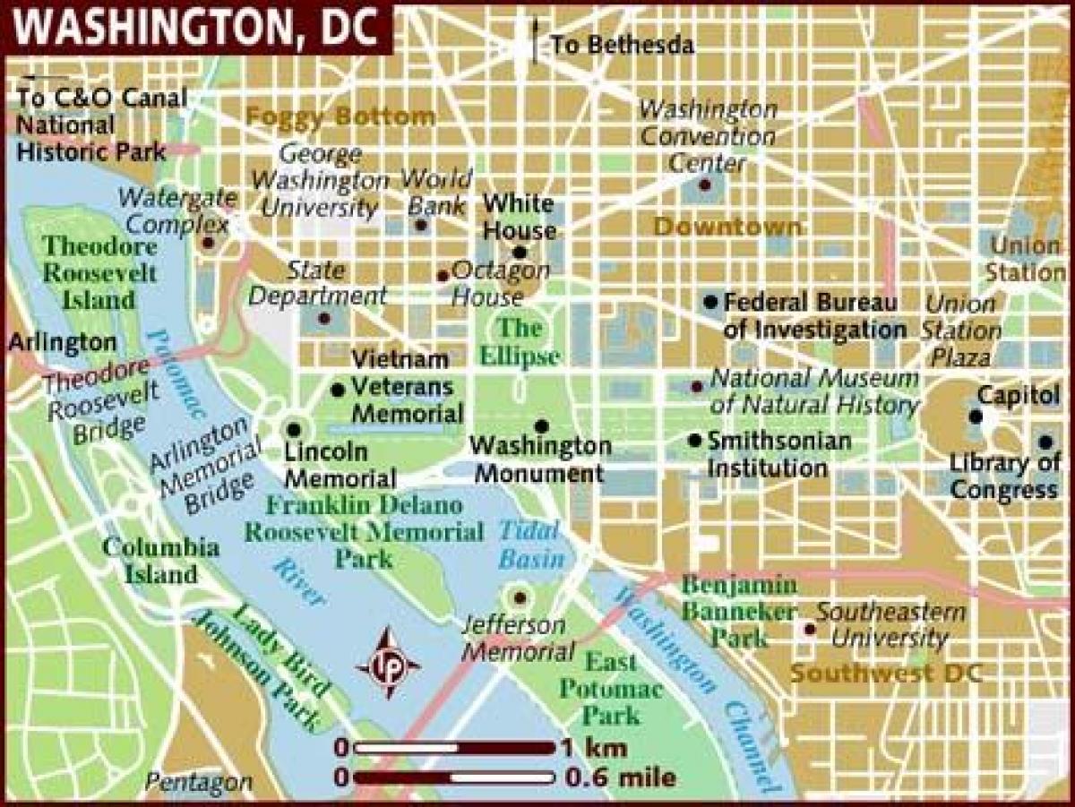 地図のワシントンdc