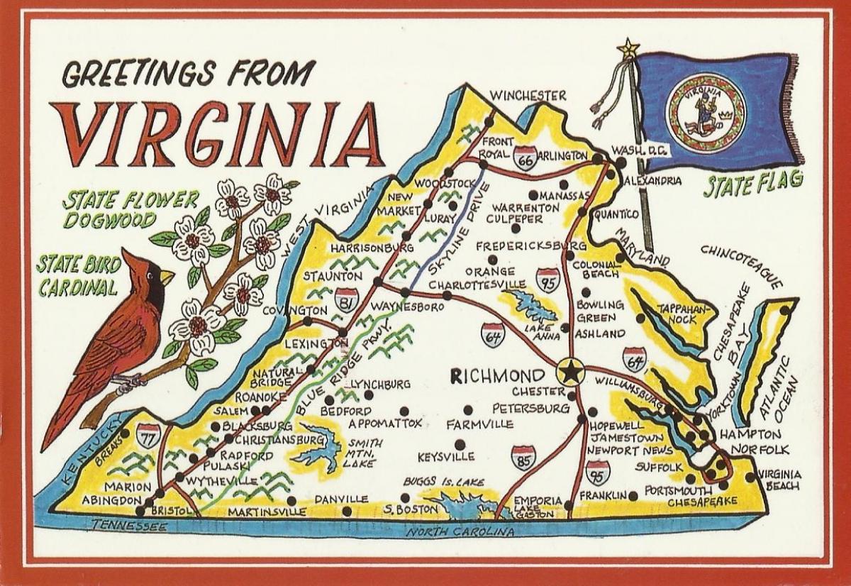 ワシントンdcバージニア図