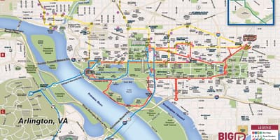 大きなバスdc地図