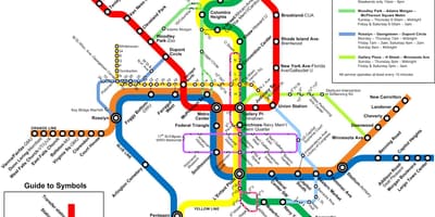 ワシントンメトロバス地図