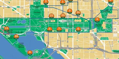 Dcトロリーツアーの地図
