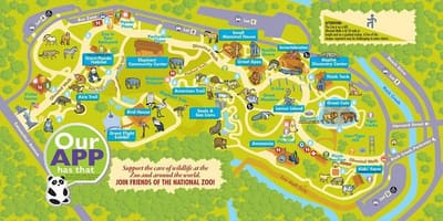 国立動物園ワシントンdc地図