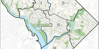 地図のワシントンdcの無料駐車場