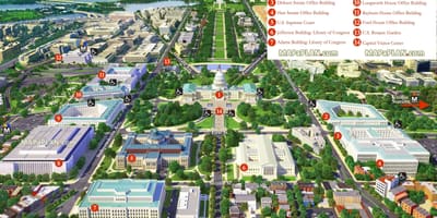 地図のワシントンdc3d