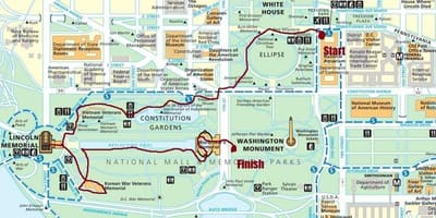 Dc歩くツアーの地図