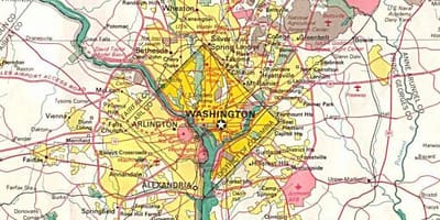 地図のdcおよび周辺国