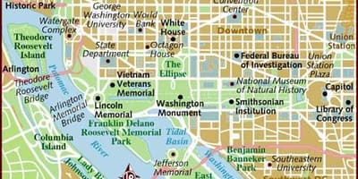 地図のワシントンdc