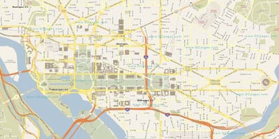 詳しい地図のワシントン