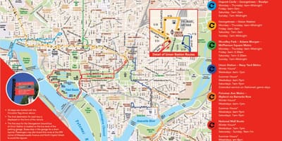ワシントンdcのサーキュレーターの地図