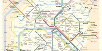 ワシントンdcでメトロの街並みの地図