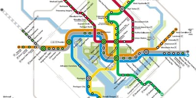 ワシントンメトロ駅構内図