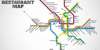 地図のワシントンdcレストラン