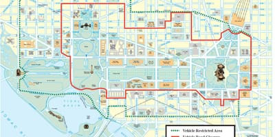 ワシントンdcの路上駐車場地図