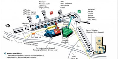 Dcaワシントン空港地図