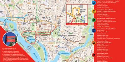ワシントンdcのサーキュレーターの地図