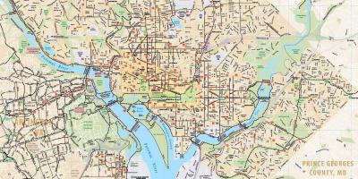 ワシントンdcバイクの地図