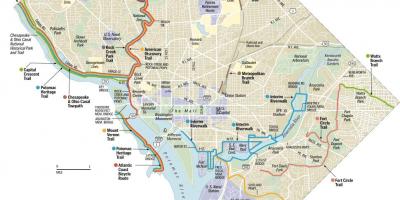 ワシントンdcバイクトレイル地図