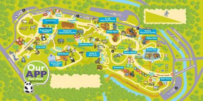 ワシントン動物園の地図