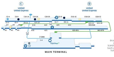 地図iadワシントンdcの空港