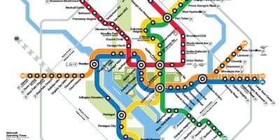 地図wmata dc地図